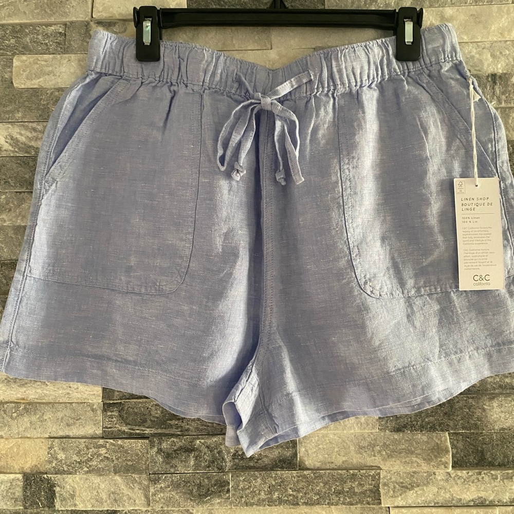 C.C Women's High Waist Light Blue Shorts